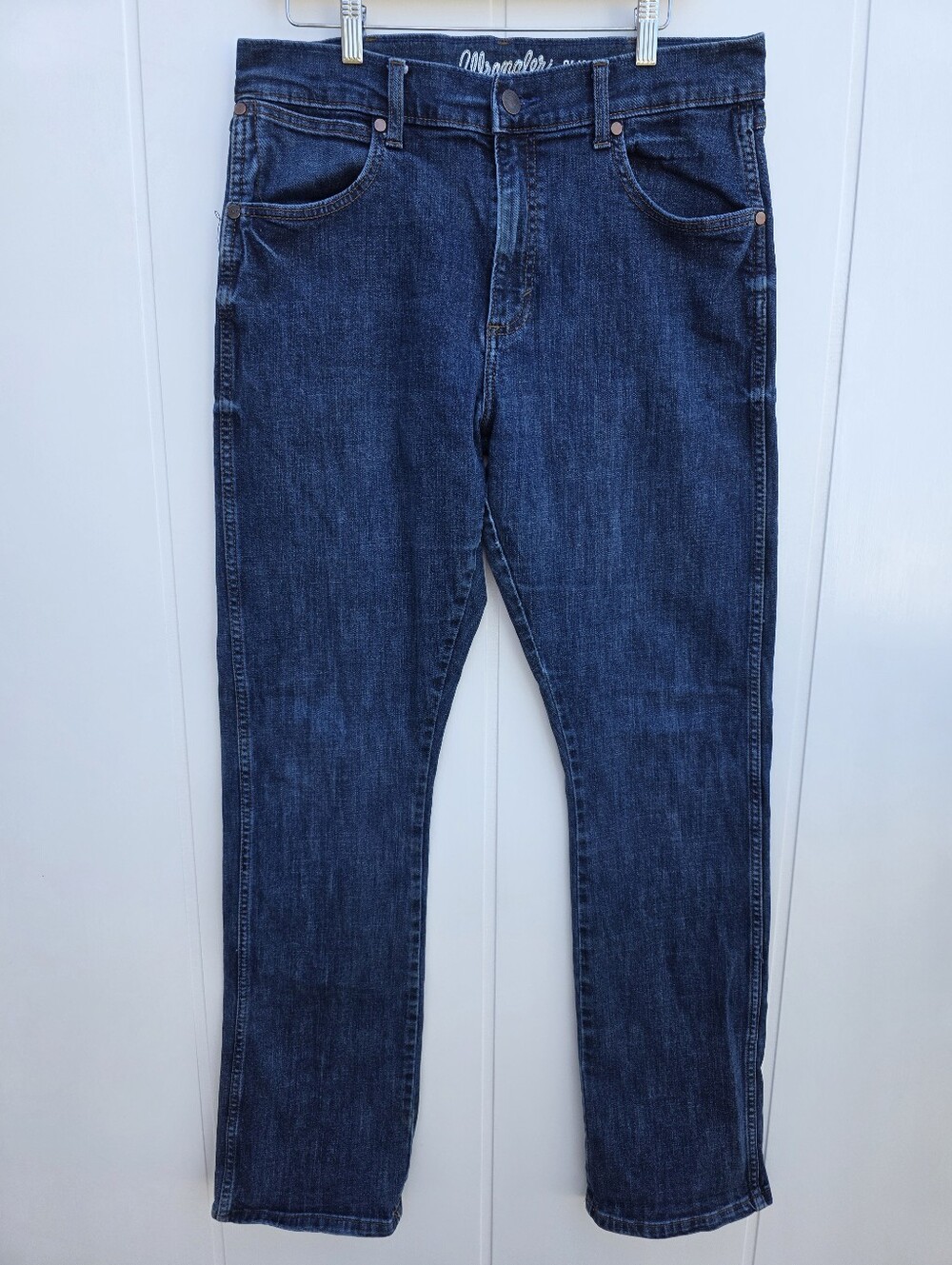 Wrangler Retro Merriam Dark Wash Stretch Slim Bootcut Jeans Size 33X36
